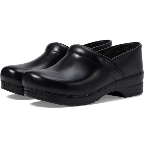 Dansko Women's Cabrio Black Professional Clog, Wide Size 38/ US (7.5-8) - Picture 2 of 16
